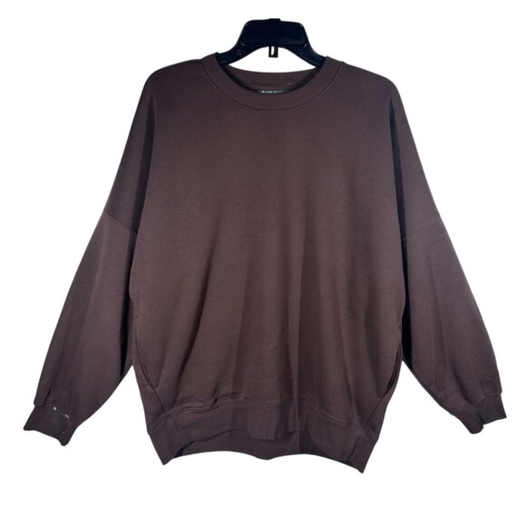 Tuff Crewneck‎ Sweatshirt Women's Medium Comfy Brown Loungewear Pullover Top - Picture 1 of 8